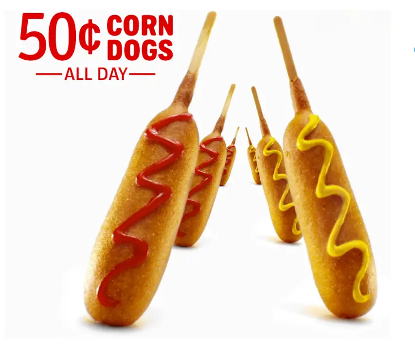 Sonic drive in 50 Cent Corn Dogs