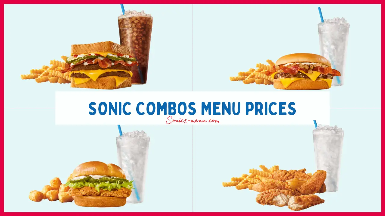 Sonic Combos Menu with Prices 2024