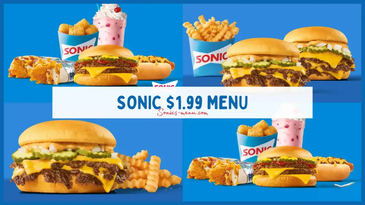 Sonic $1.99 Menu