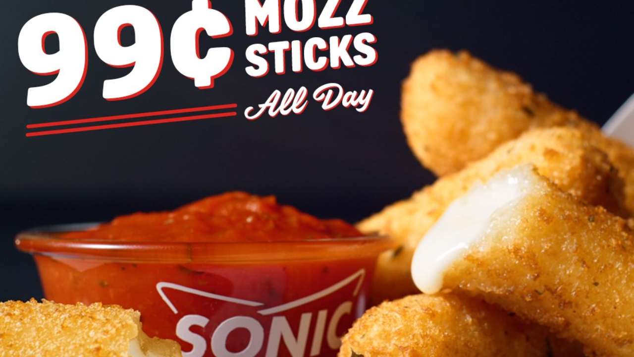 Sonic 99 cents Mozzarella Sticks