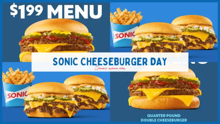 Sonic Cheeseburger Day