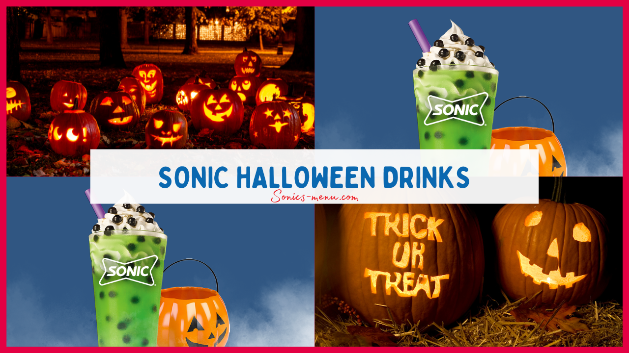 Sonic Halloween Drinks