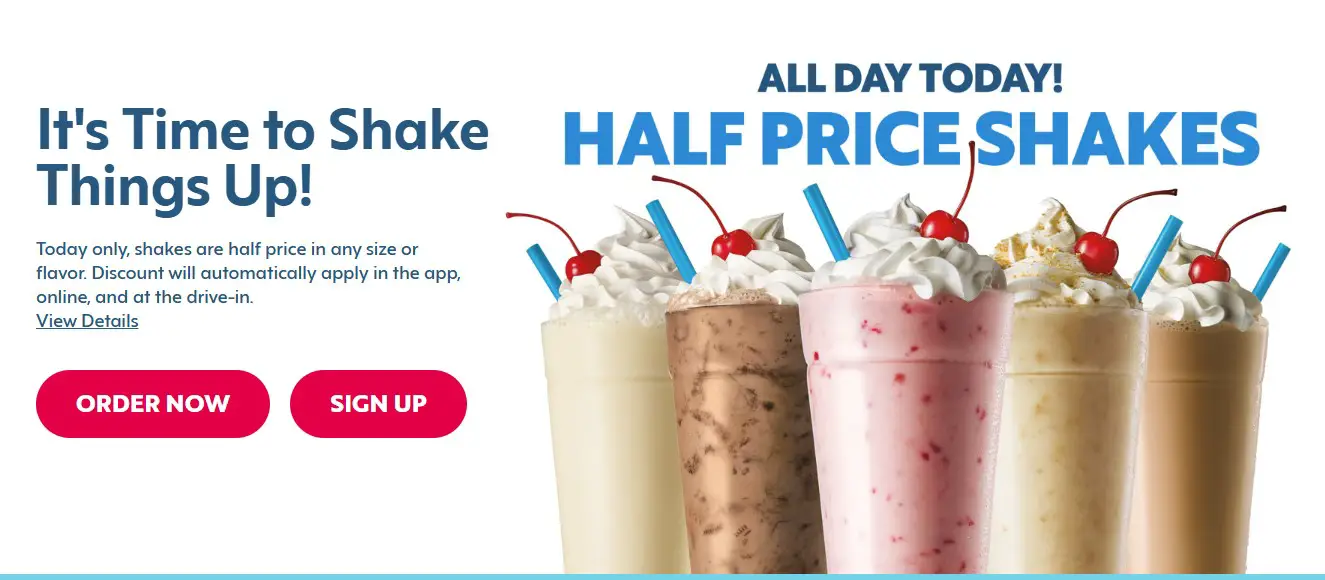 Enjoy Half-Price Shakes at SONIC® Every Monday!