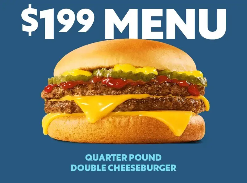 Special Offer: $1.99 Quarter Pound Double Cheeseburger