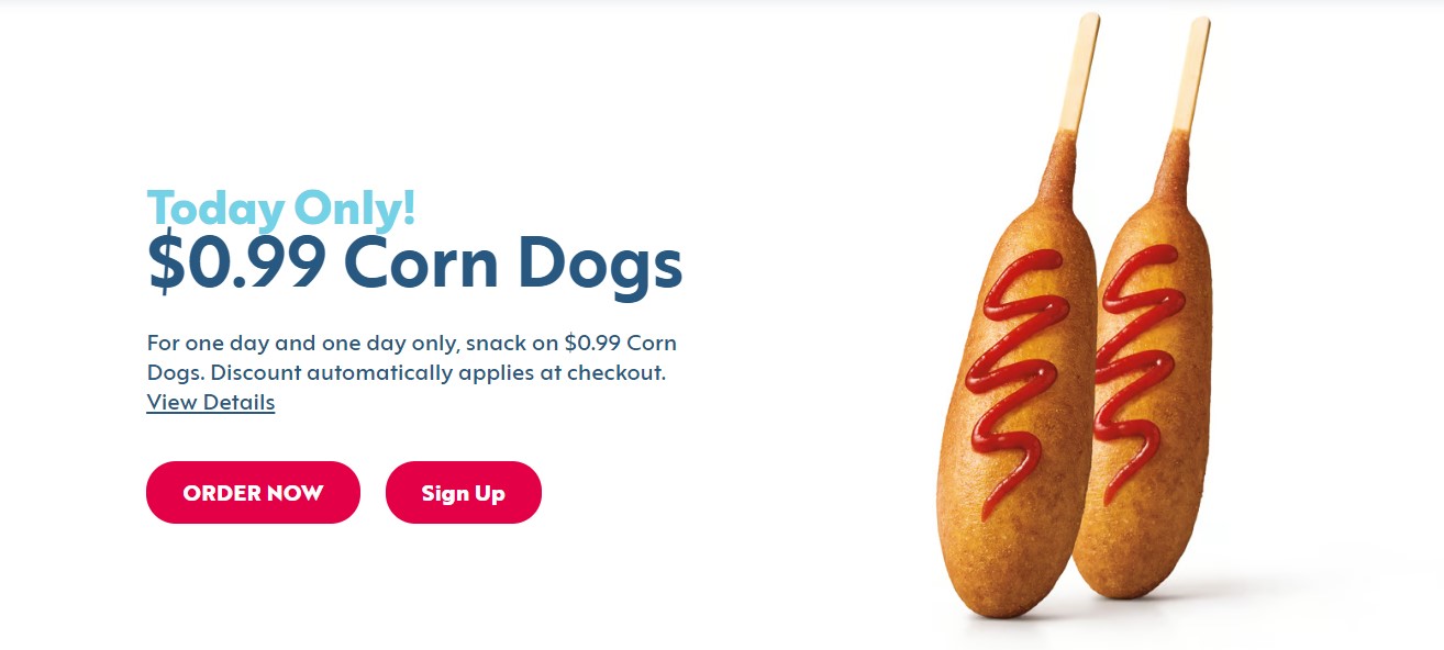 Sonic 99 Cent Corn Dogs