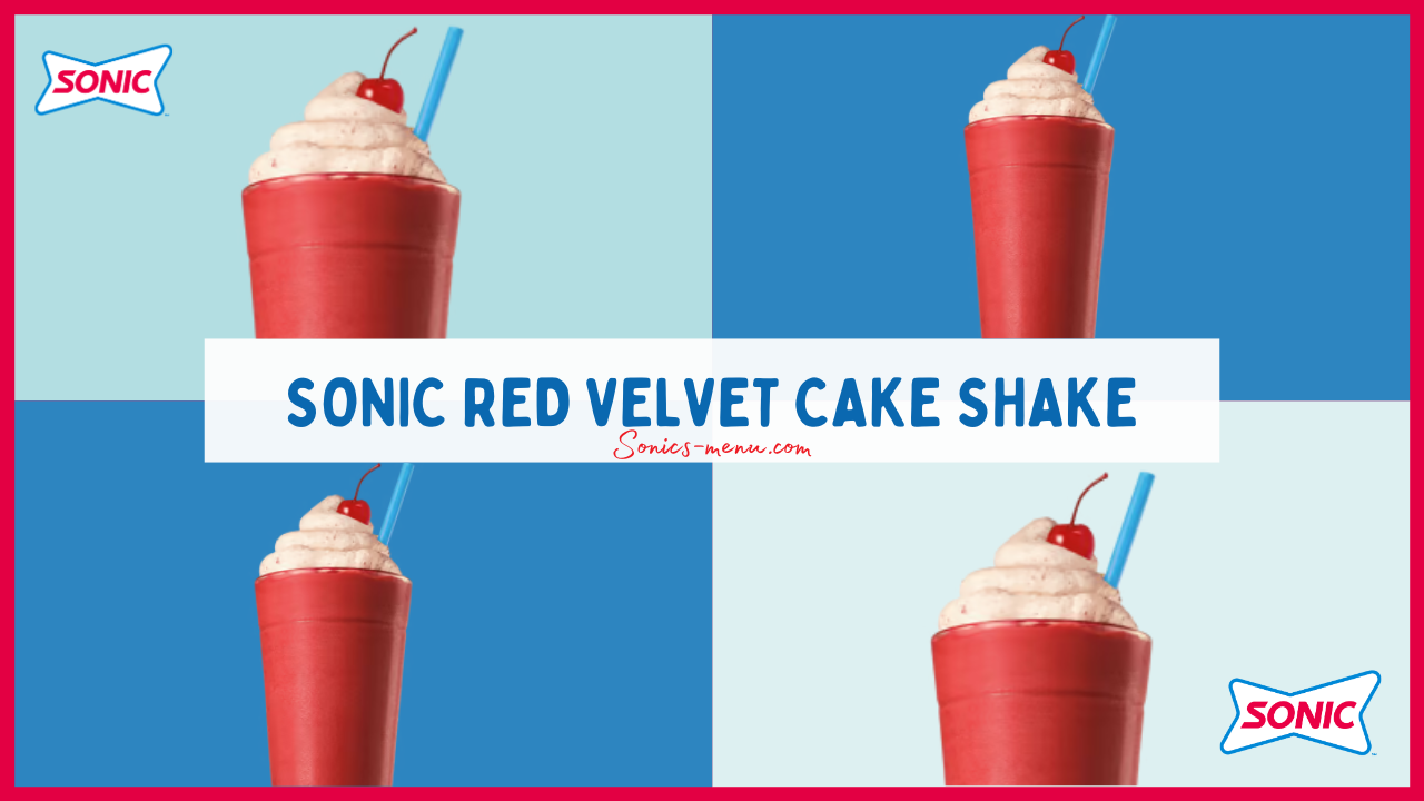 Sonic Red Velvet Cake Batter Shake