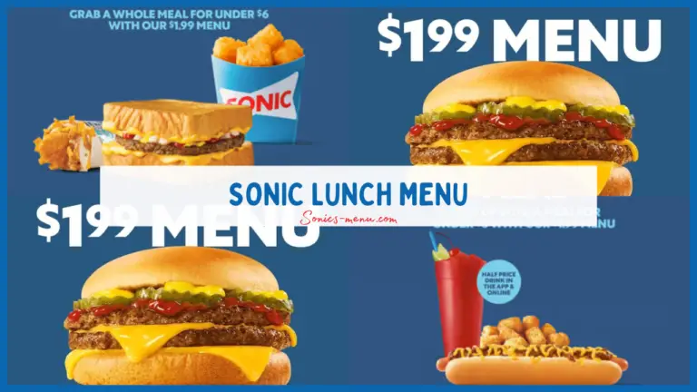 Sonic Menu 2024 with Prices and Calories - Updated November