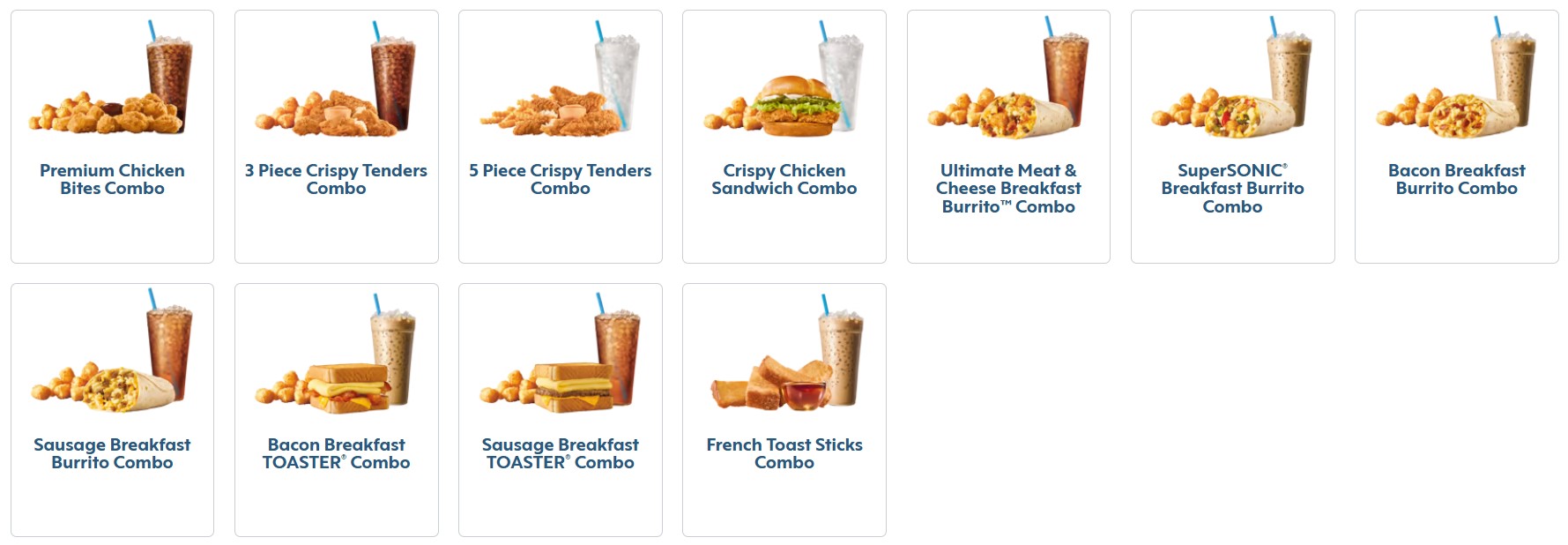 Sonic Combos Meal