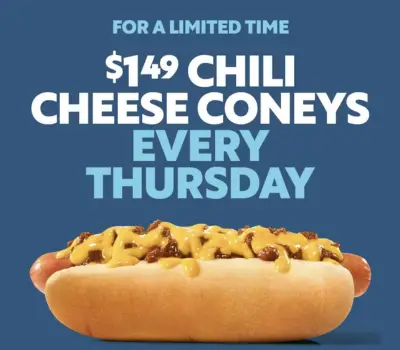 $1.49 Chili Cheese Coneys