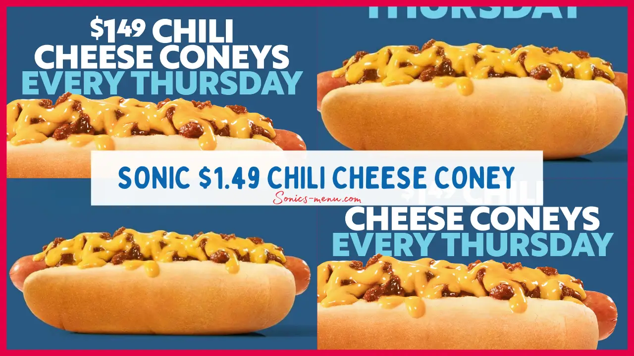 Sonic $1.49 Chili Cheese Coney