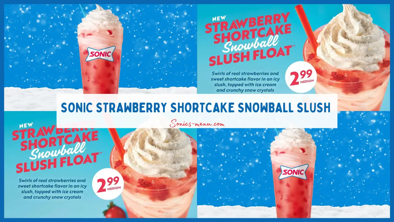 Sonic Strawberry Shortcake Snowball Slush