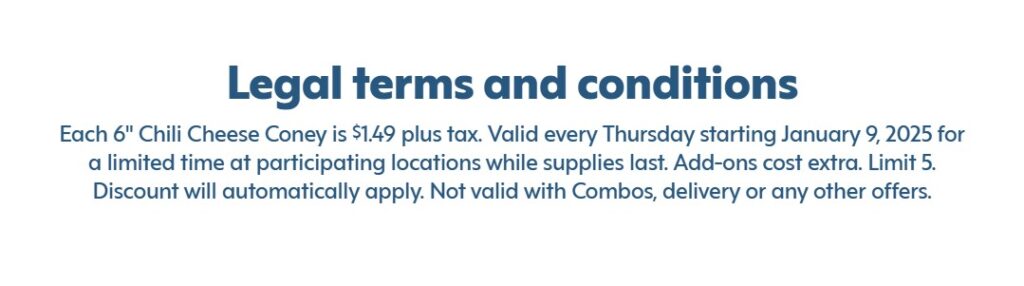 Sonic thursday deal terms and conditions