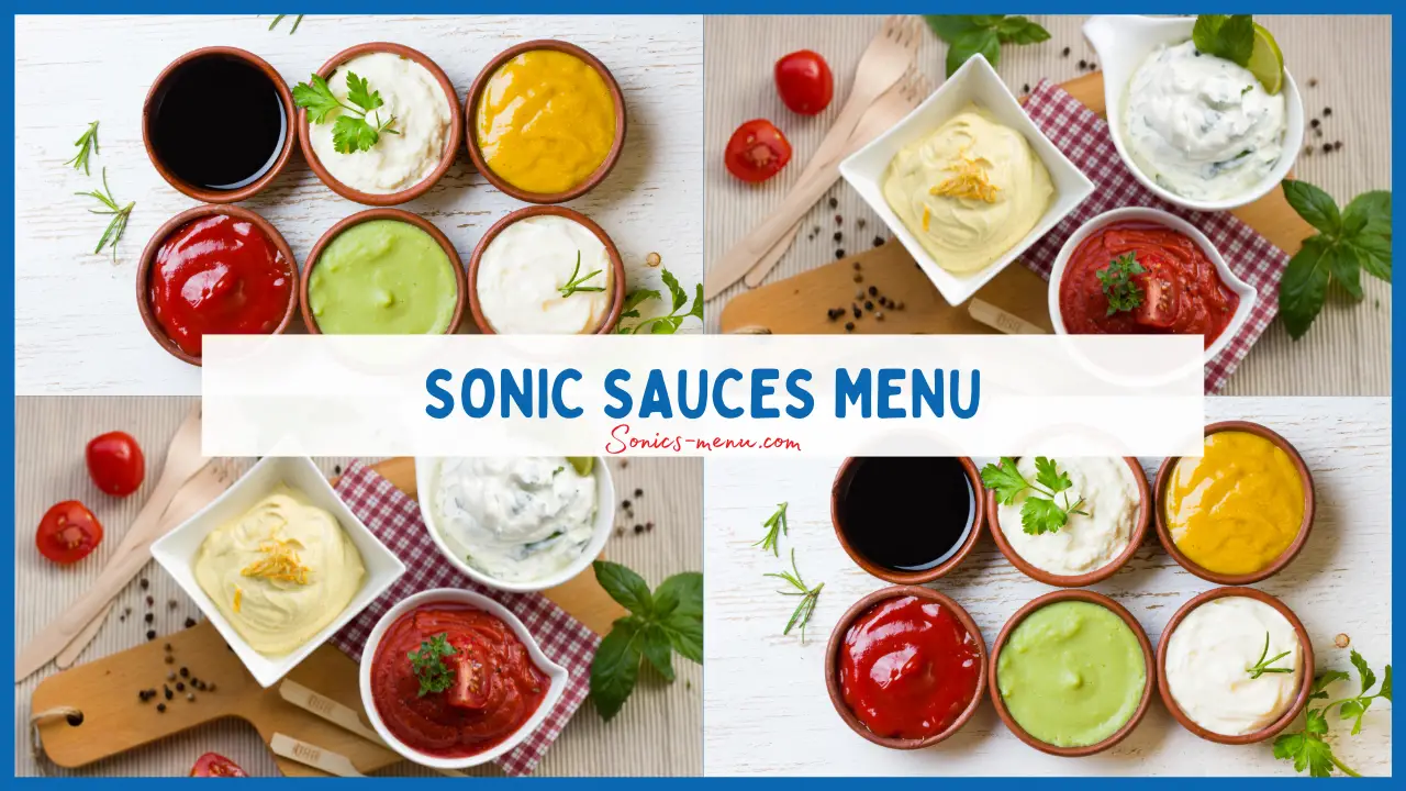 Sonic Sauces Menu